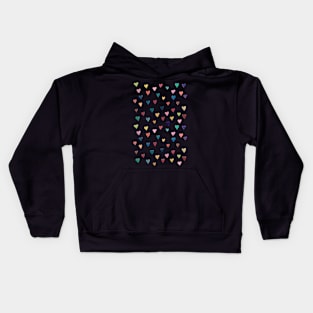 Little Hearts in the Dark Kids Hoodie